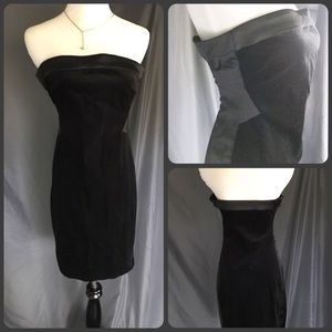 RACHEL ROY~ Velvet Strapless LBD~ Worn once~Sz 8